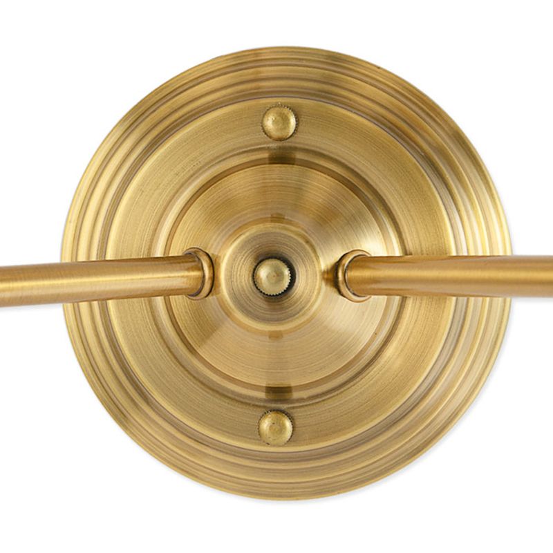 Wall Lamp Classic Style with Fabric Shade and Brass Finish
