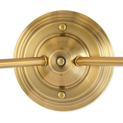 Wall Lamp Classic Style with Fabric Shade and Brass Finish