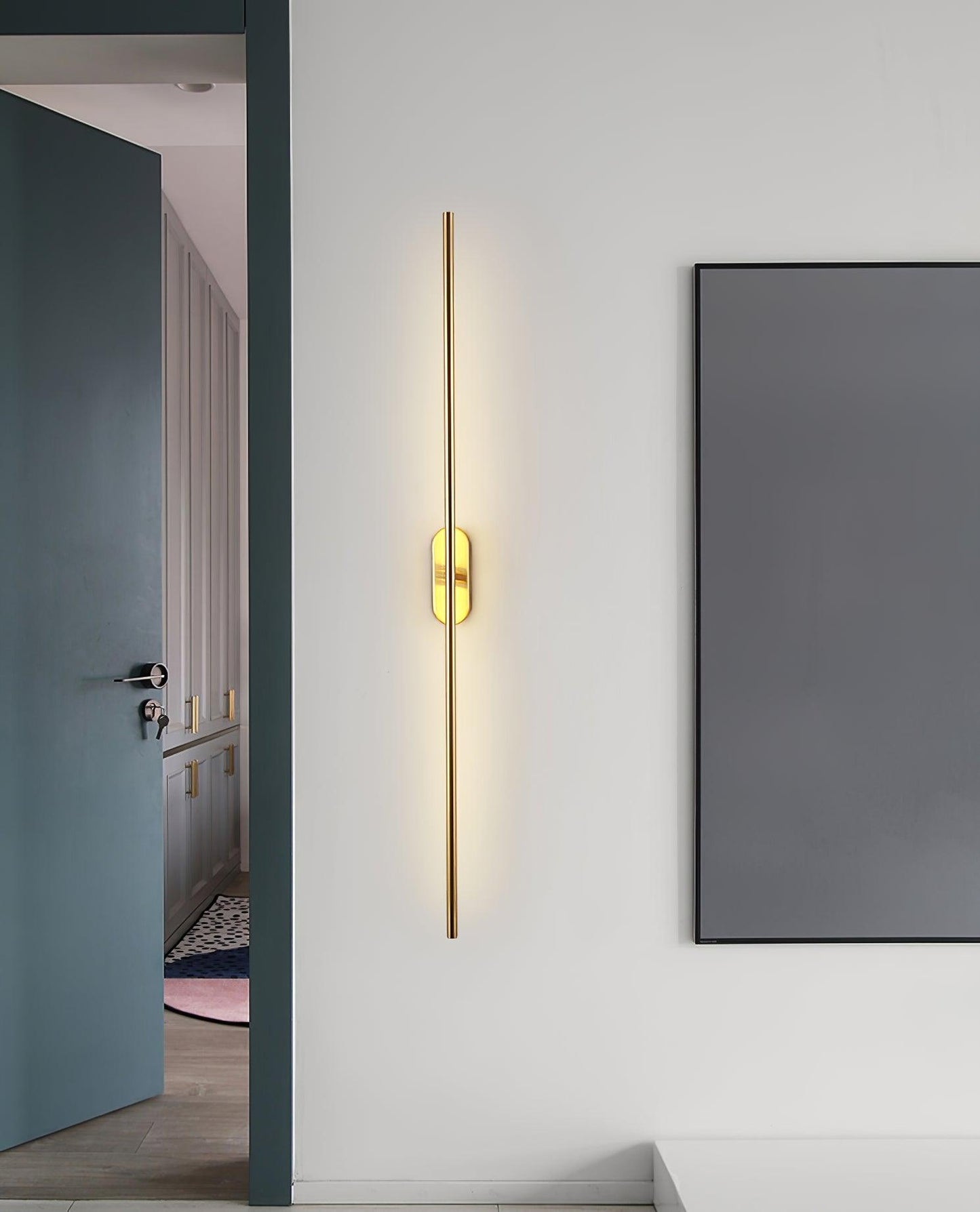 Wall Lamp Minimalist LED Stick Sconce with Integrated Light