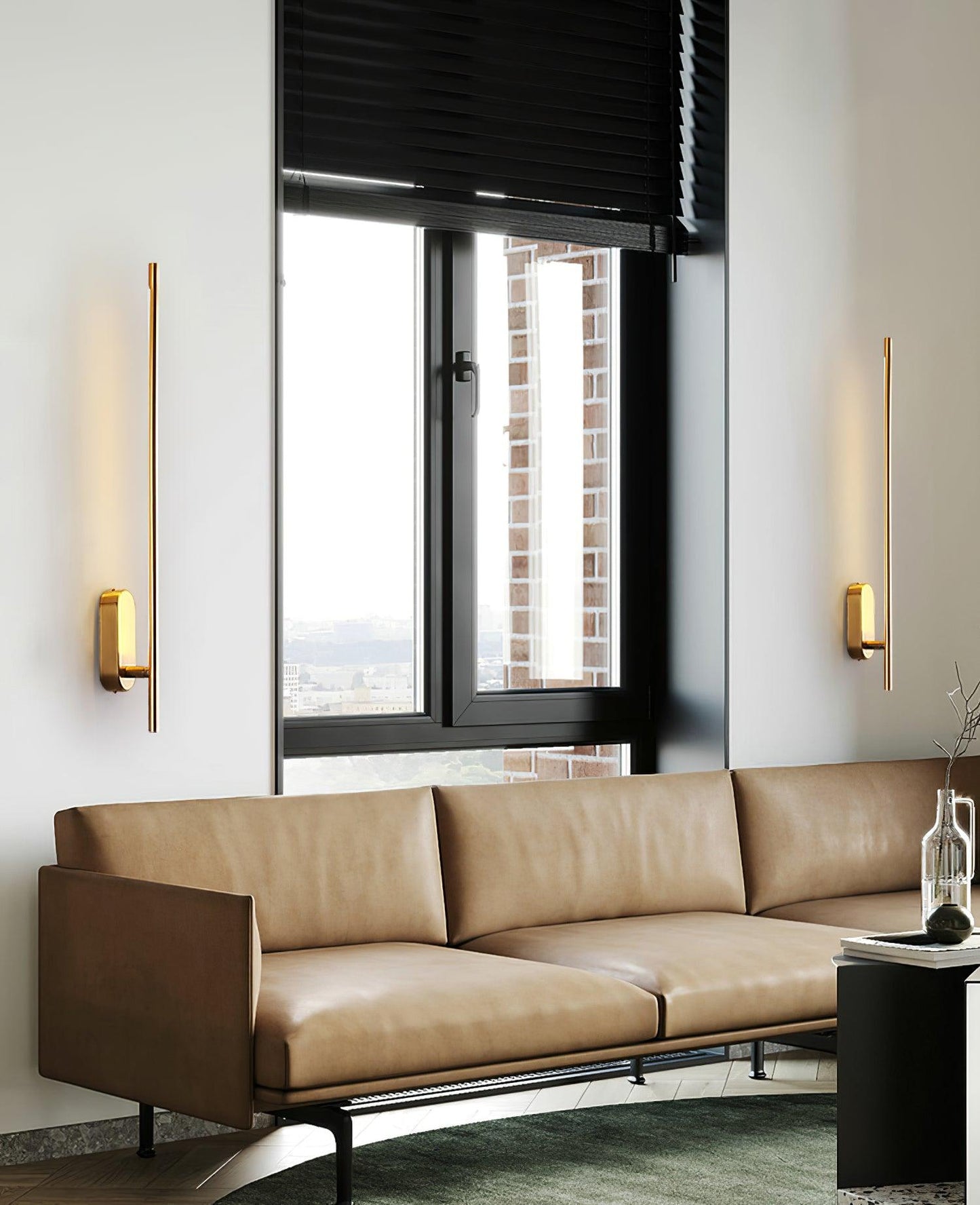 Wall Lamp Minimalist LED Stick Sconce with Integrated Light