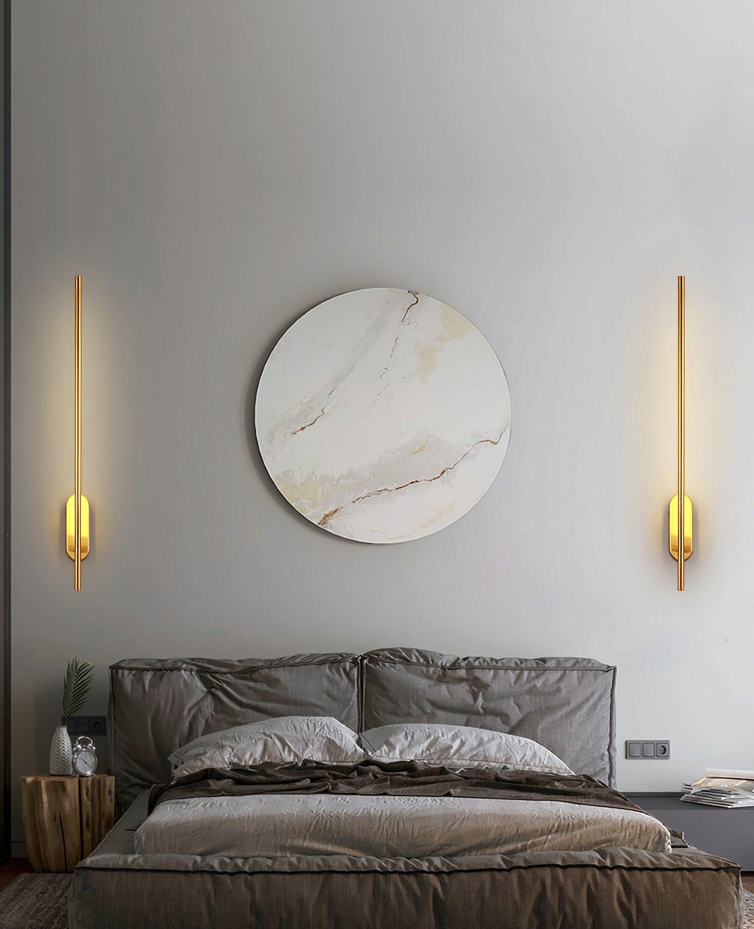 Wall Lamp Minimalist LED Stick Sconce with Integrated Light