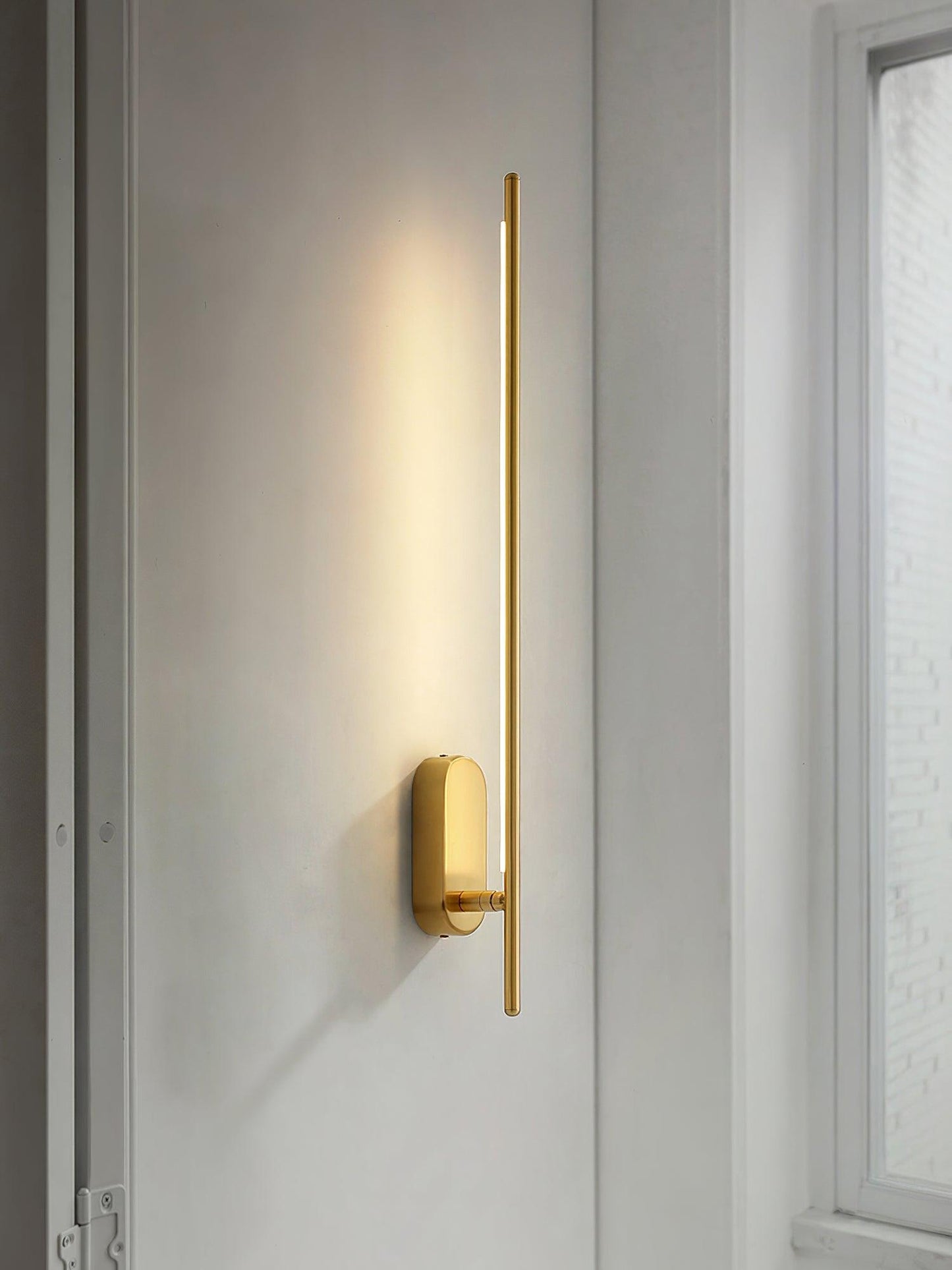 Wall Lamp Minimalist LED Stick Sconce with Integrated Light