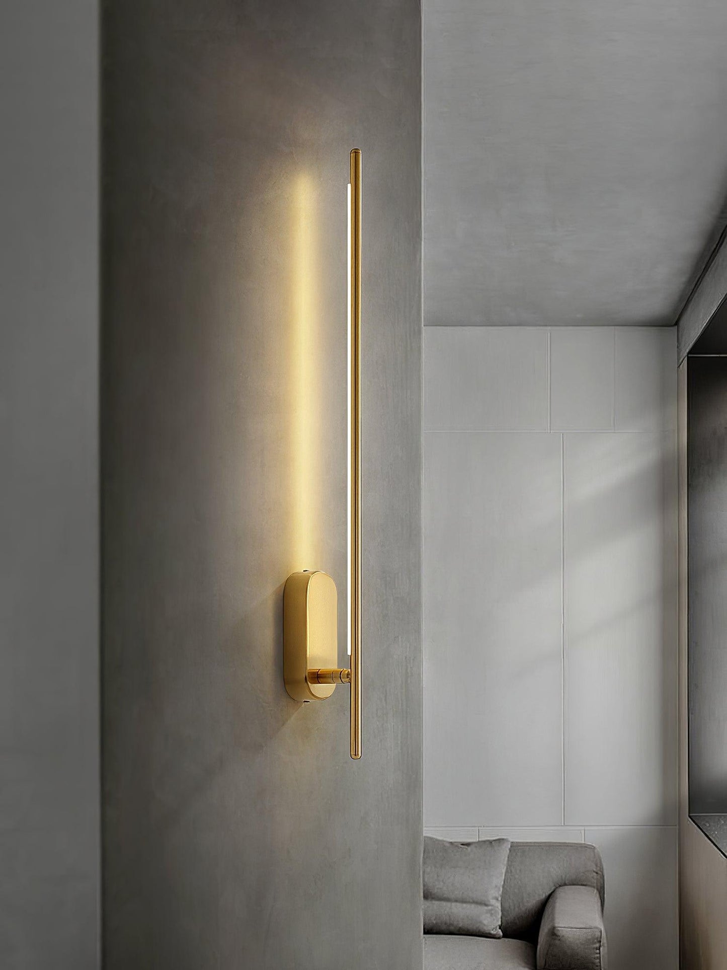 Wall Lamp Minimalist LED Stick Sconce with Integrated Light
