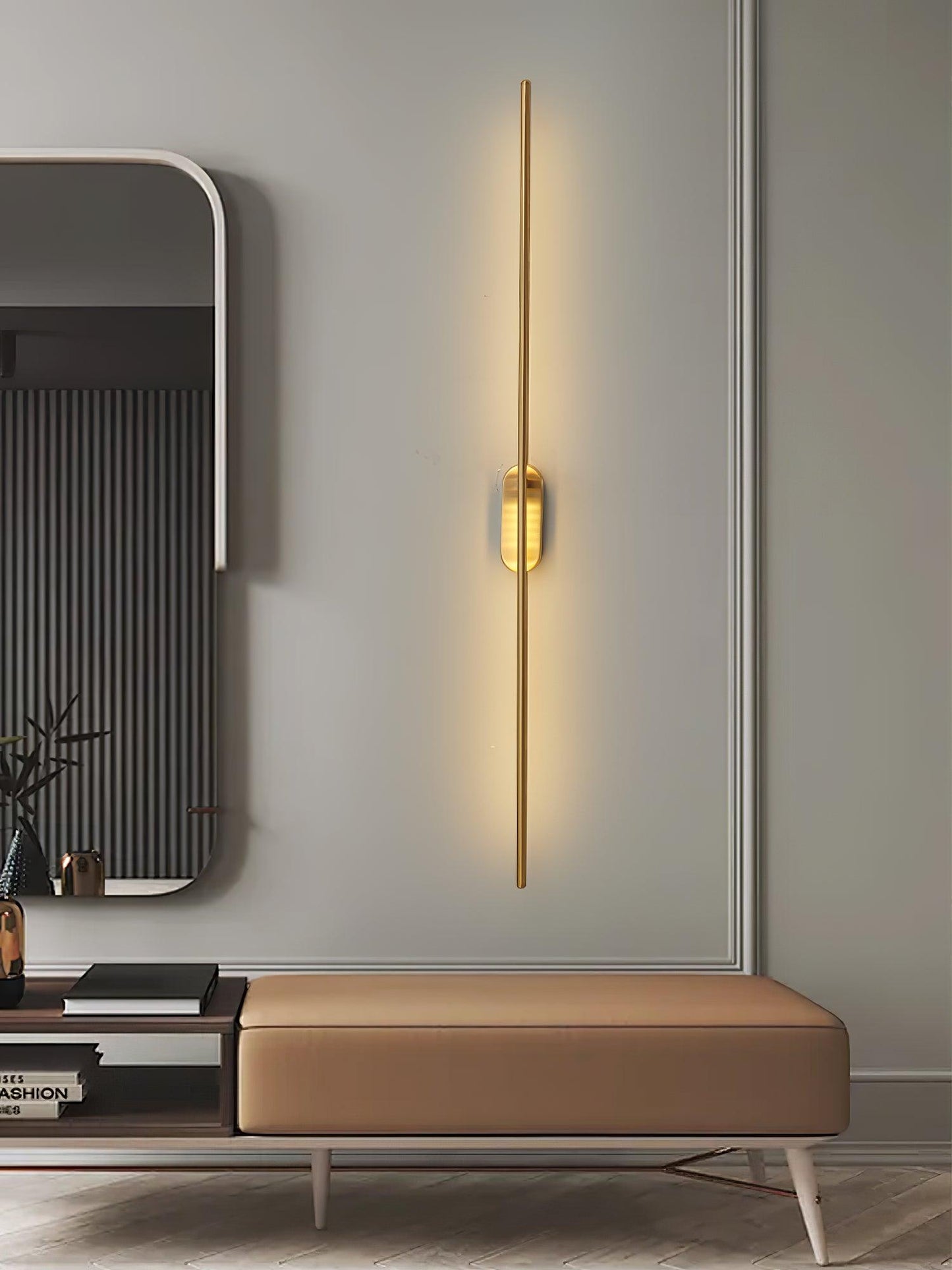 Wall Lamp Minimalist LED Stick Sconce with Integrated Light