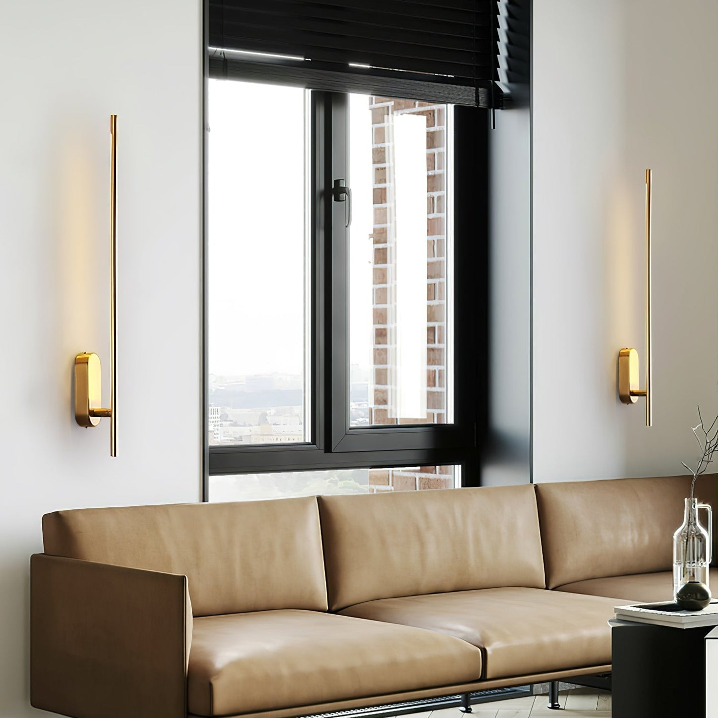 Wall Lamp Minimalist LED Stick Sconce with Integrated Light