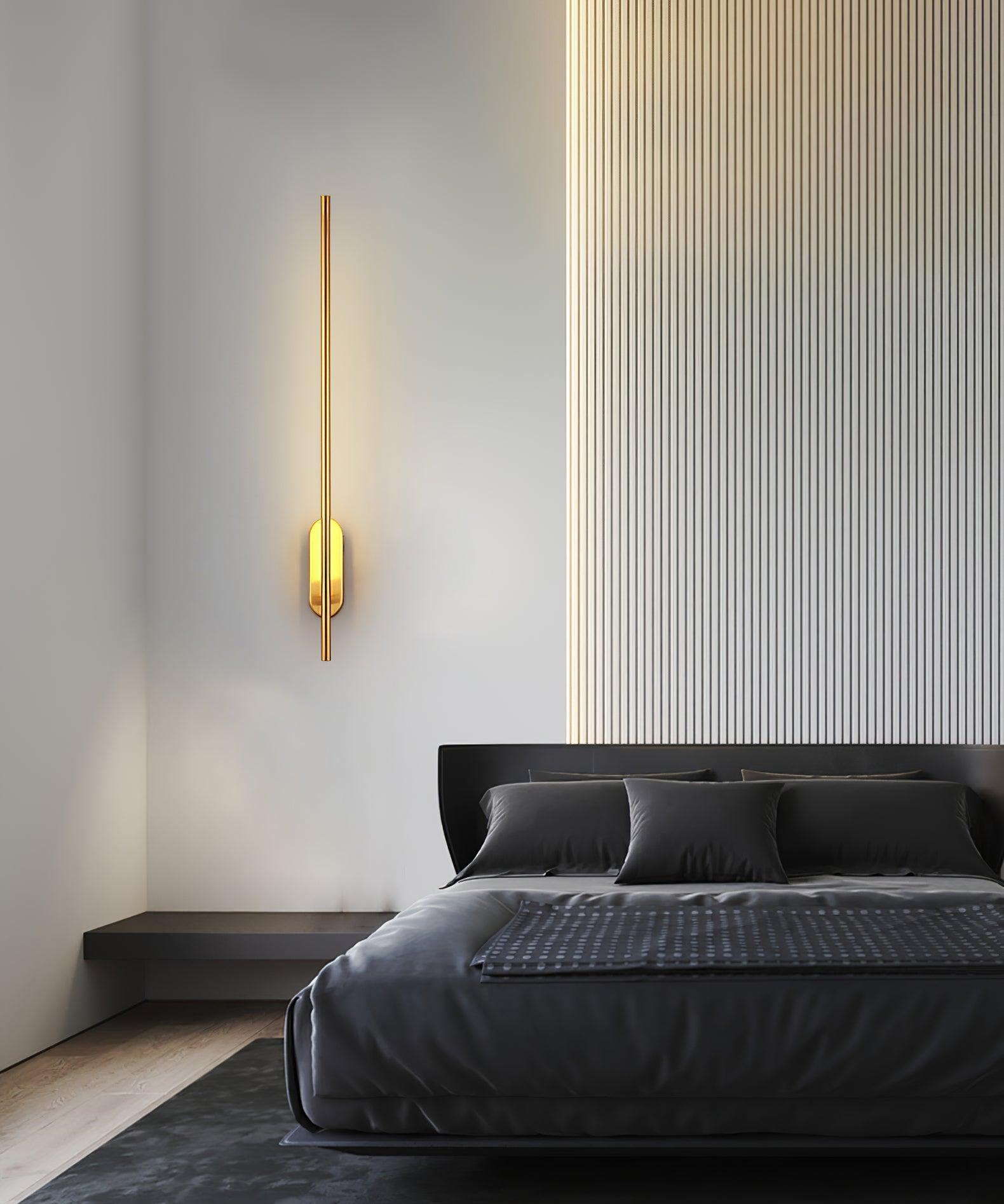 Wall Lamp Minimalist LED Stick Sconce with Integrated Light