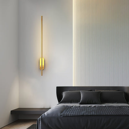 Wall Lamp Minimalist LED Stick Sconce with Integrated Light