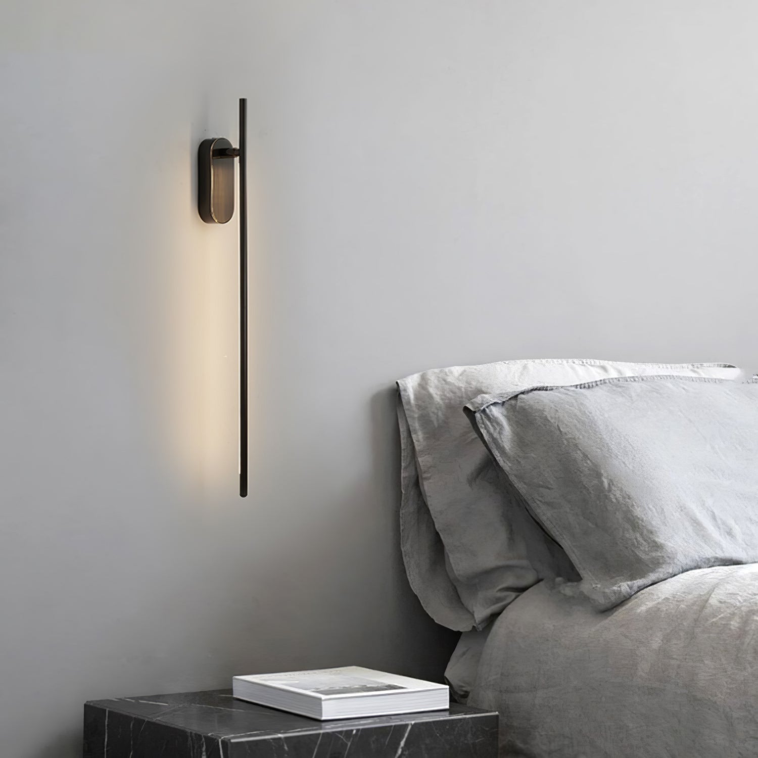 Wall Lamp Minimalist LED Stick Sconce with Integrated Light