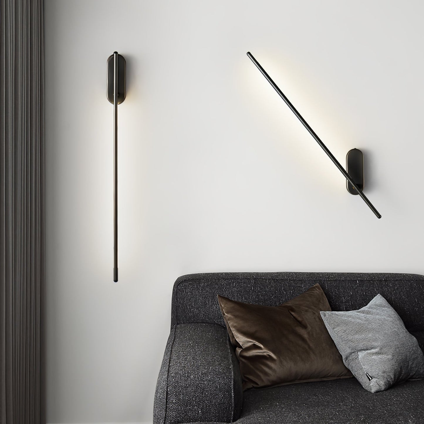 Wall Lamp Minimalist LED Stick Sconce with Integrated Light