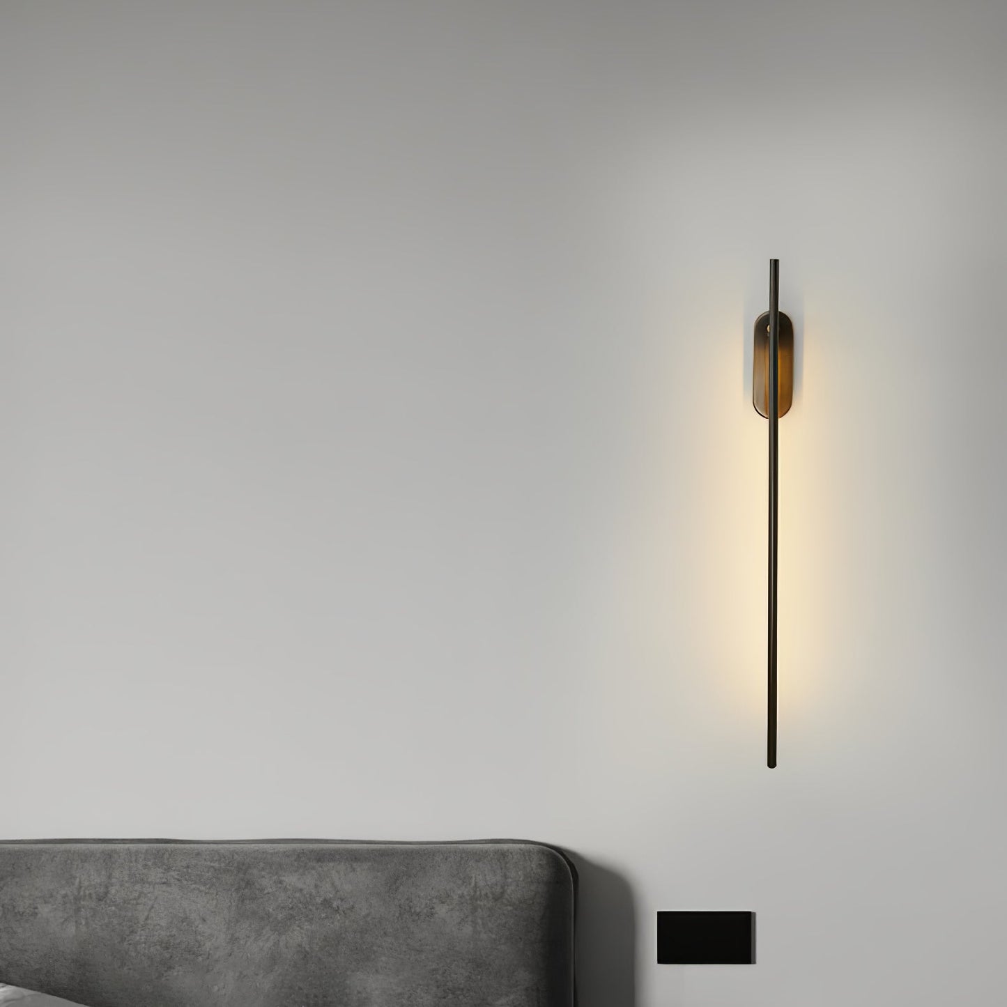 Wall Lamp Minimalist LED Stick Sconce with Integrated Light