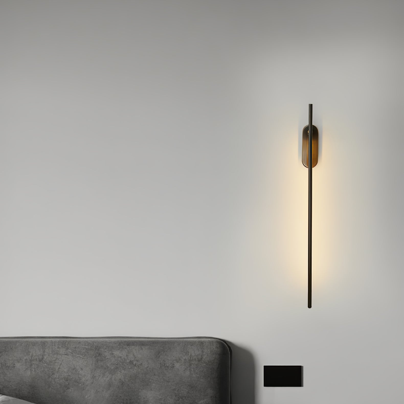 Wall Lamp Minimalist LED Stick Sconce with Integrated Light