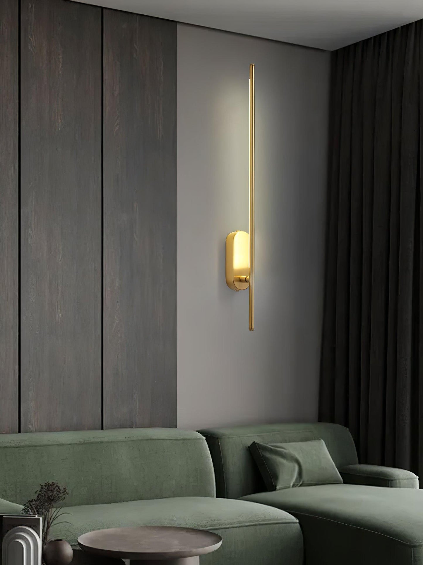 Wall Lamp Minimalist LED Stick Sconce with Integrated Light
