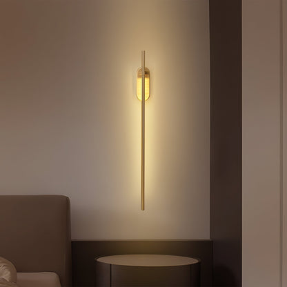 Wall Lamp Minimalist LED Stick Sconce with Integrated Light