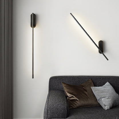 Wall Lamp Minimalist LED Stick Sconce with Integrated Light