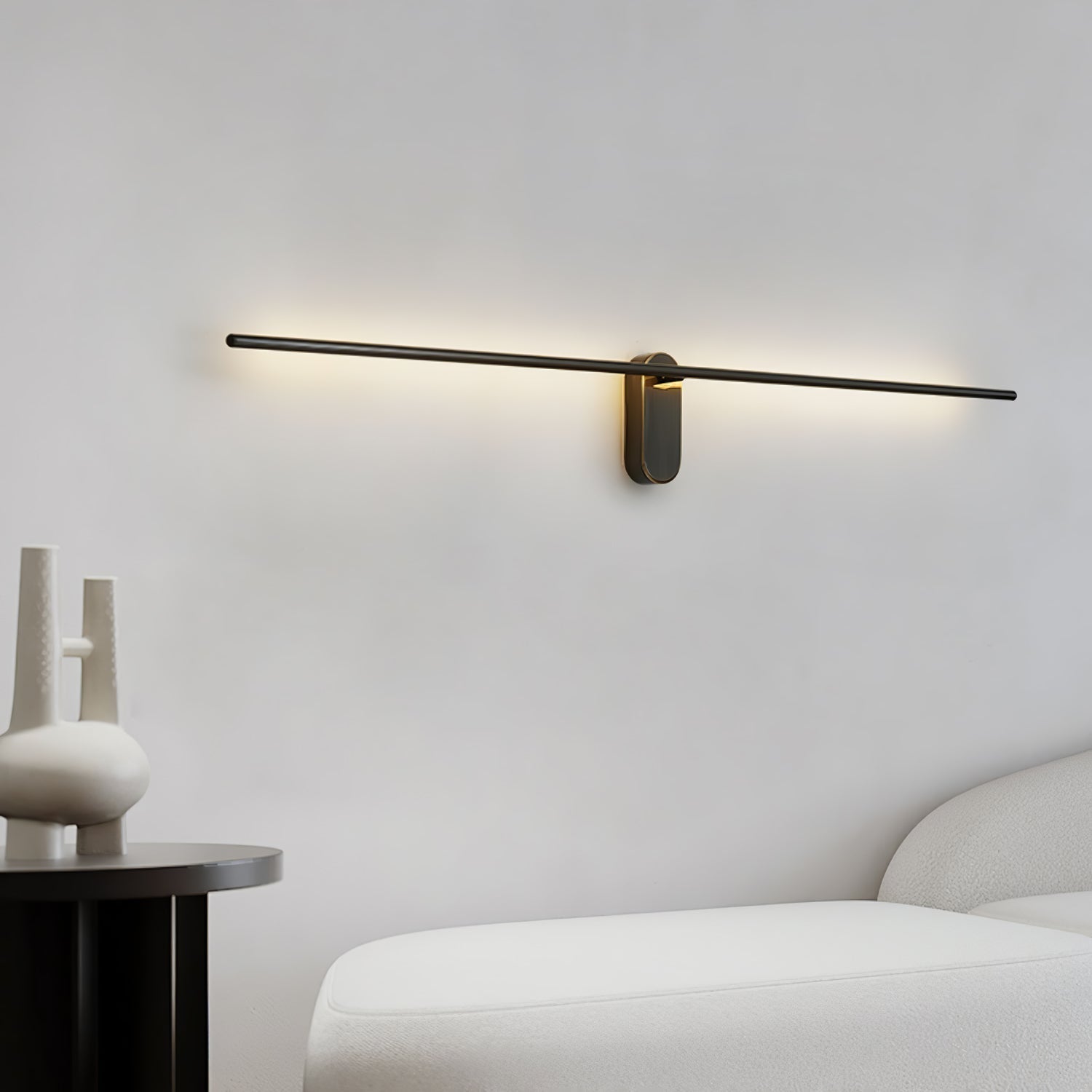 Wall Lamp Minimalist LED Stick Sconce with Integrated Light