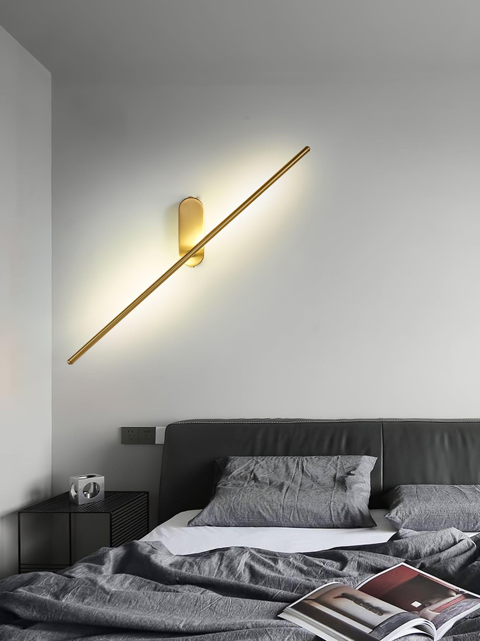 Wall Lamp Minimalist LED Stick Sconce with Integrated Light