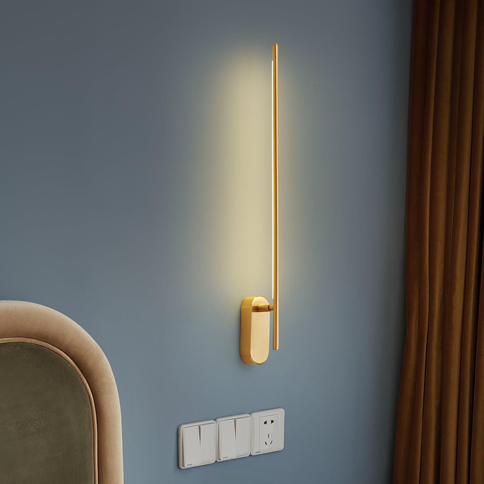 Wall Lamp Minimalist LED Stick Sconce with Integrated Light