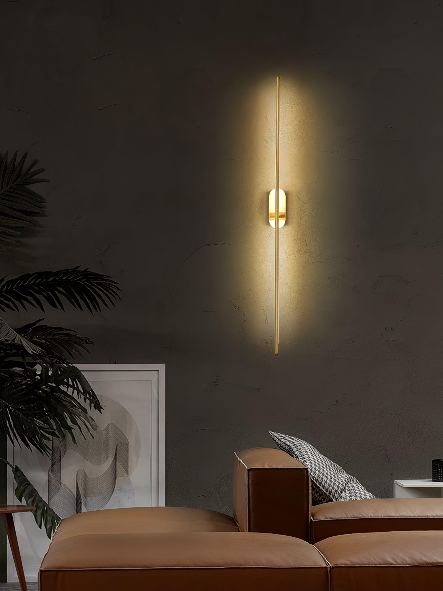 Wall Lamp Minimalist LED Stick Sconce with Integrated Light