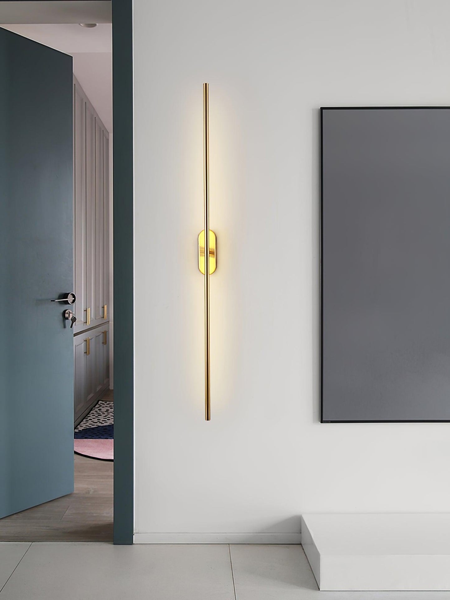 Wall Lamp Minimalist LED Stick Sconce with Integrated Light