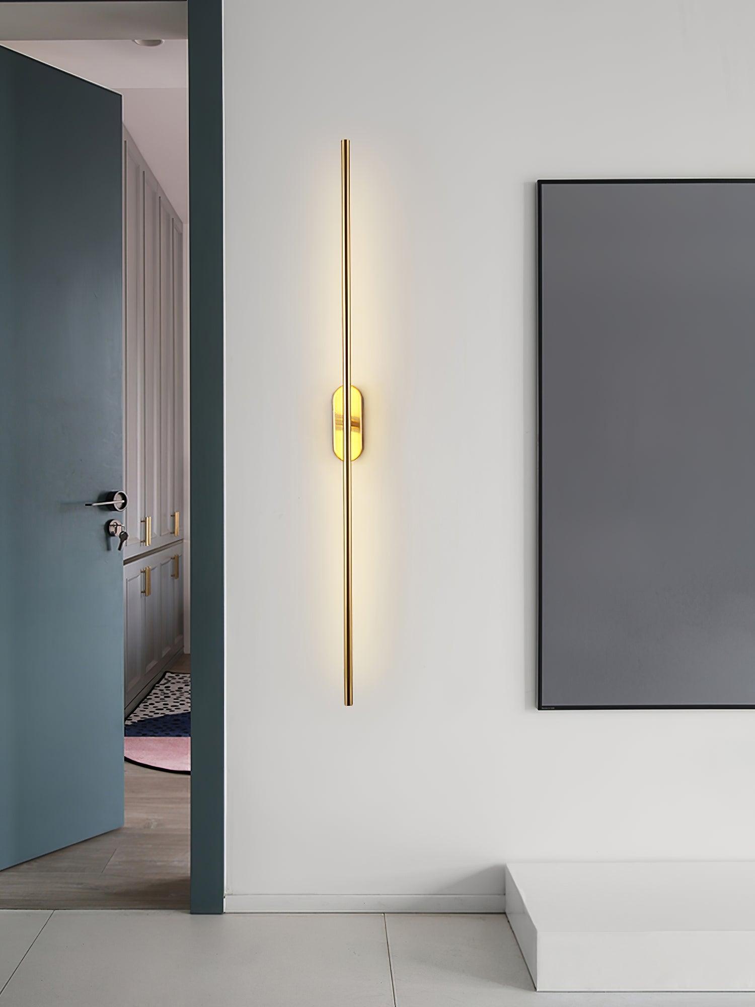 Wall Lamp Minimalist LED Stick Sconce with Integrated Light