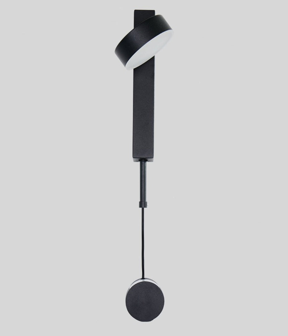Wall Lamp Minimalist LED with Rotating Head and Round Switch