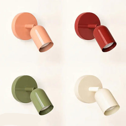 Wall Lamp Minimalist Scandinavian Style with Adjustable Spotlight Head
