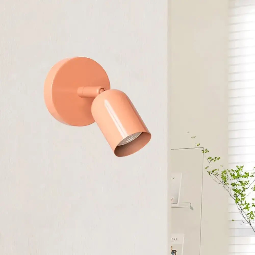 Wall Lamp Minimalist Scandinavian Style with Adjustable Spotlight Head