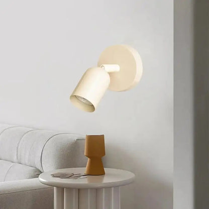 Wall Lamp Minimalist Scandinavian Style with Adjustable Spotlight Head