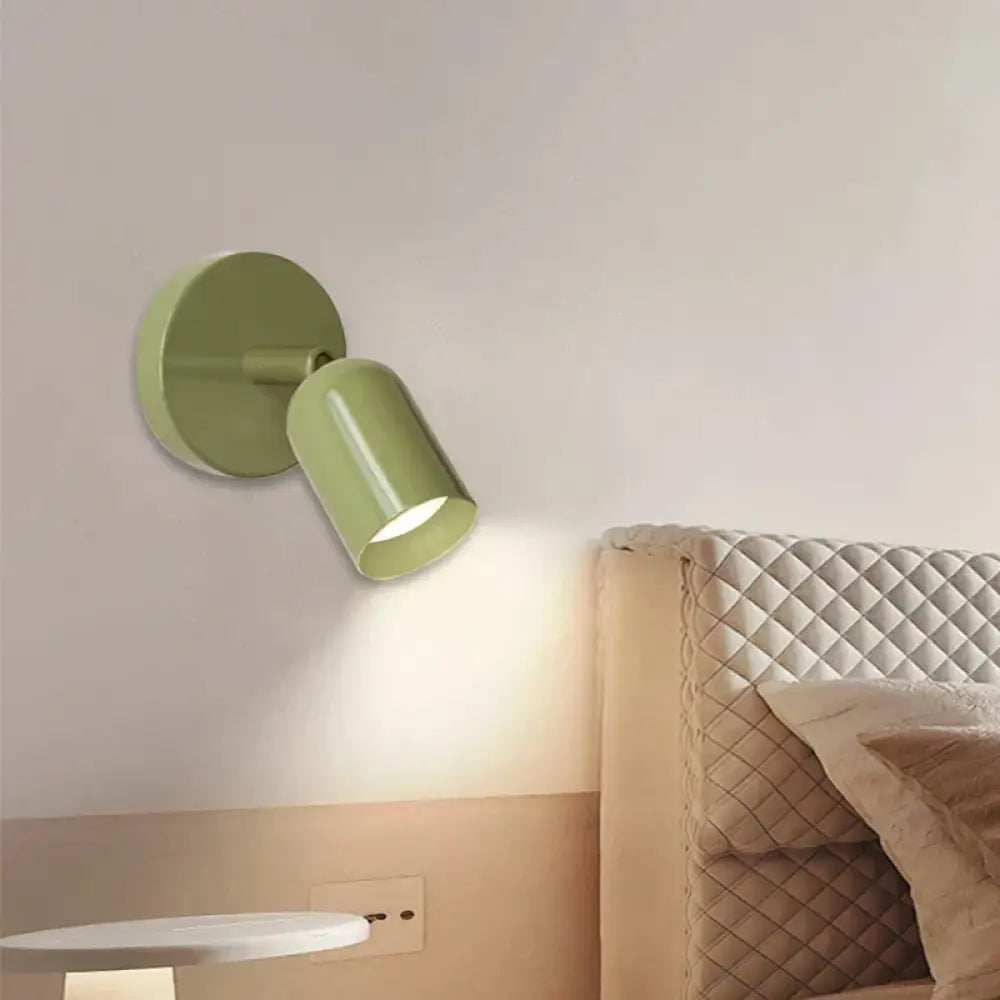 Wall Lamp Minimalist Scandinavian Style with Adjustable Spotlight Head