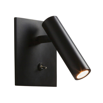 Wall Lamp Minimalist Swivel Spotlight with Built-in Switch and Integrated LED