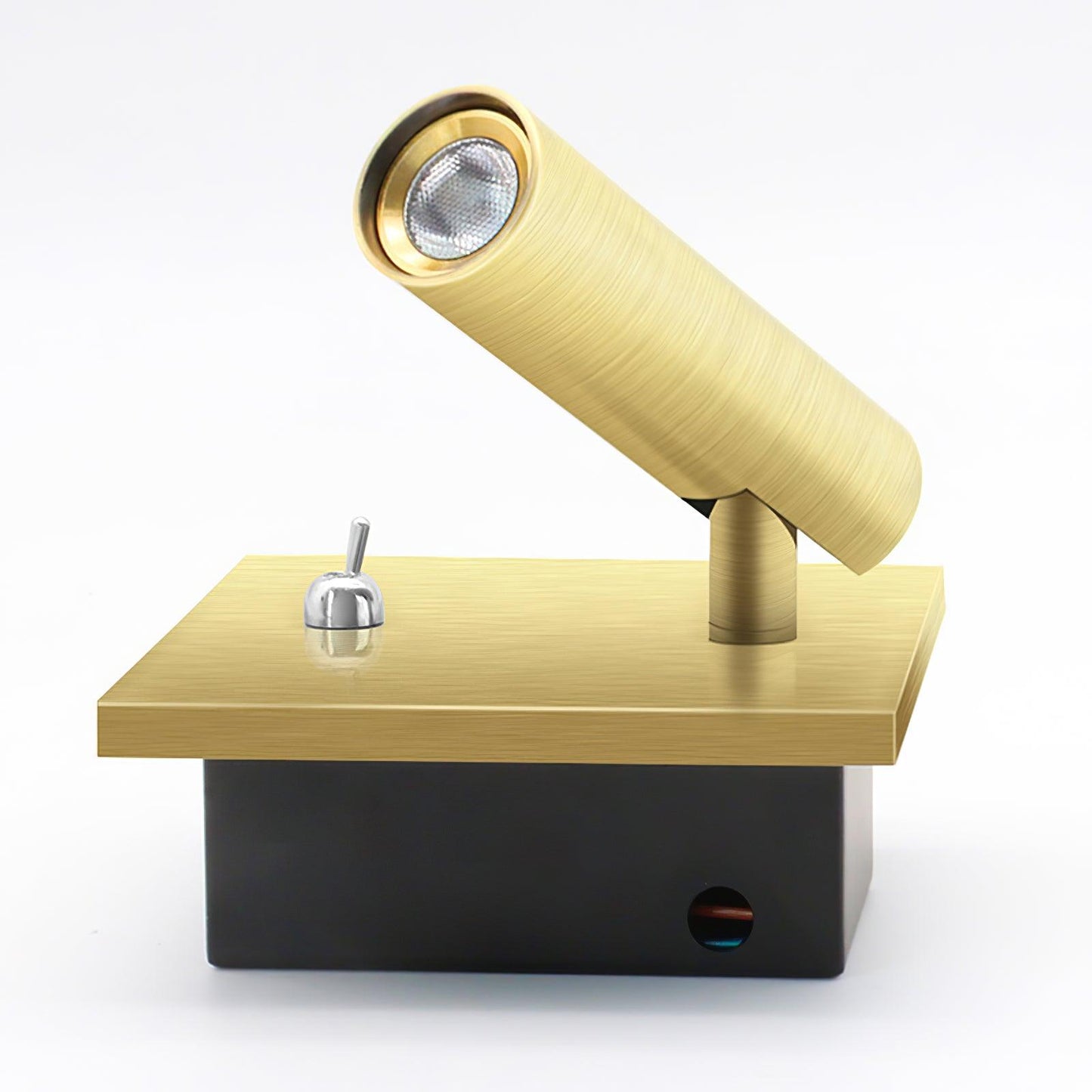 Wall Lamp Minimalist Swivel Spotlight with Built-in Switch and Integrated LED