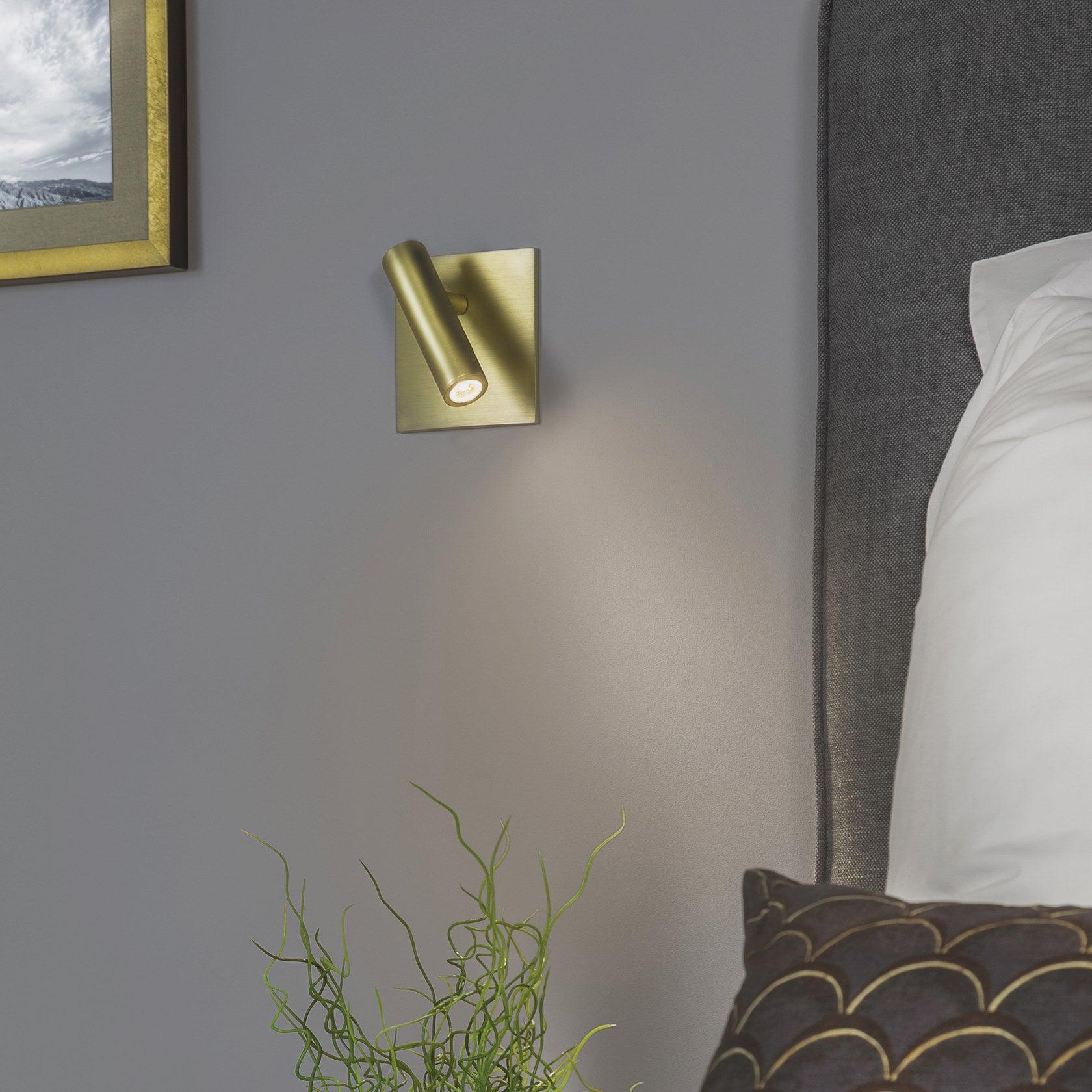 Wall Lamp Minimalist Swivel Spotlight with Built-in Switch and Integrated LED