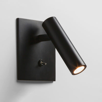 Wall Lamp Minimalist Swivel Spotlight with Built-in Switch and Integrated LED