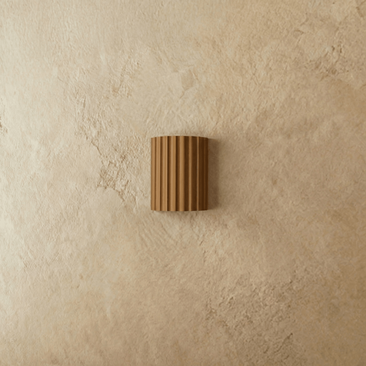 Wall Lamp Minimalist with Fluted Cylinder Shade and Up-Down Light Effect