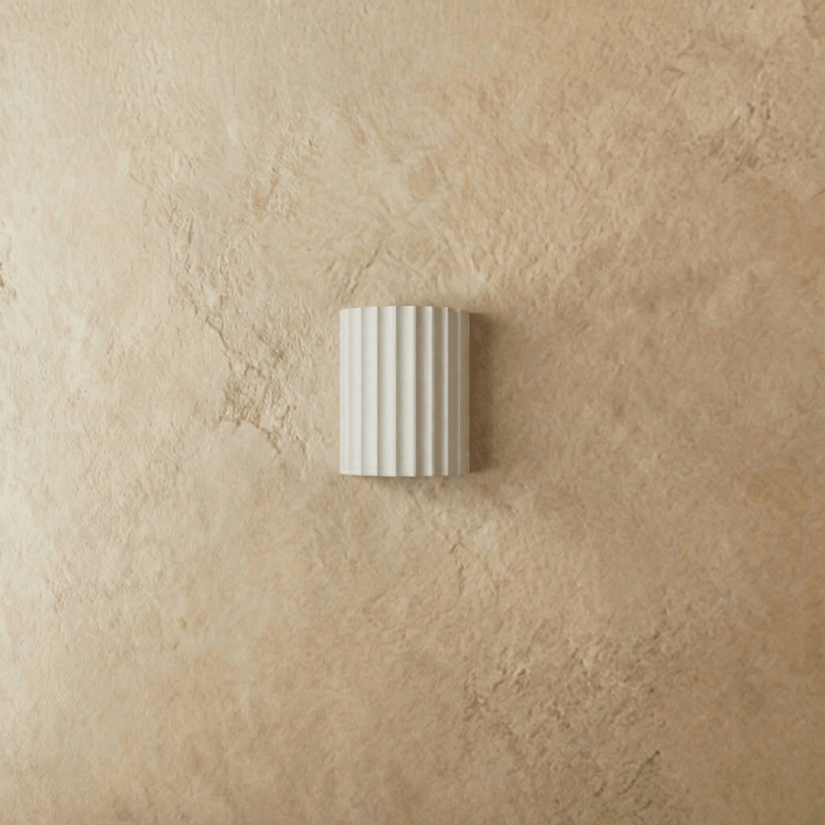 Wall Lamp Minimalist with Fluted Cylinder Shade and Up-Down Light Effect