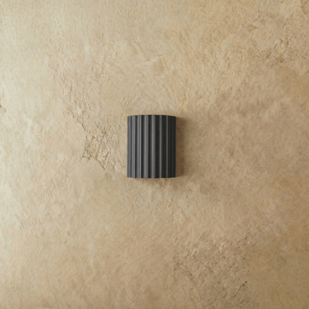 Wall Lamp Minimalist with Fluted Cylinder Shade and Up-Down Light Effect