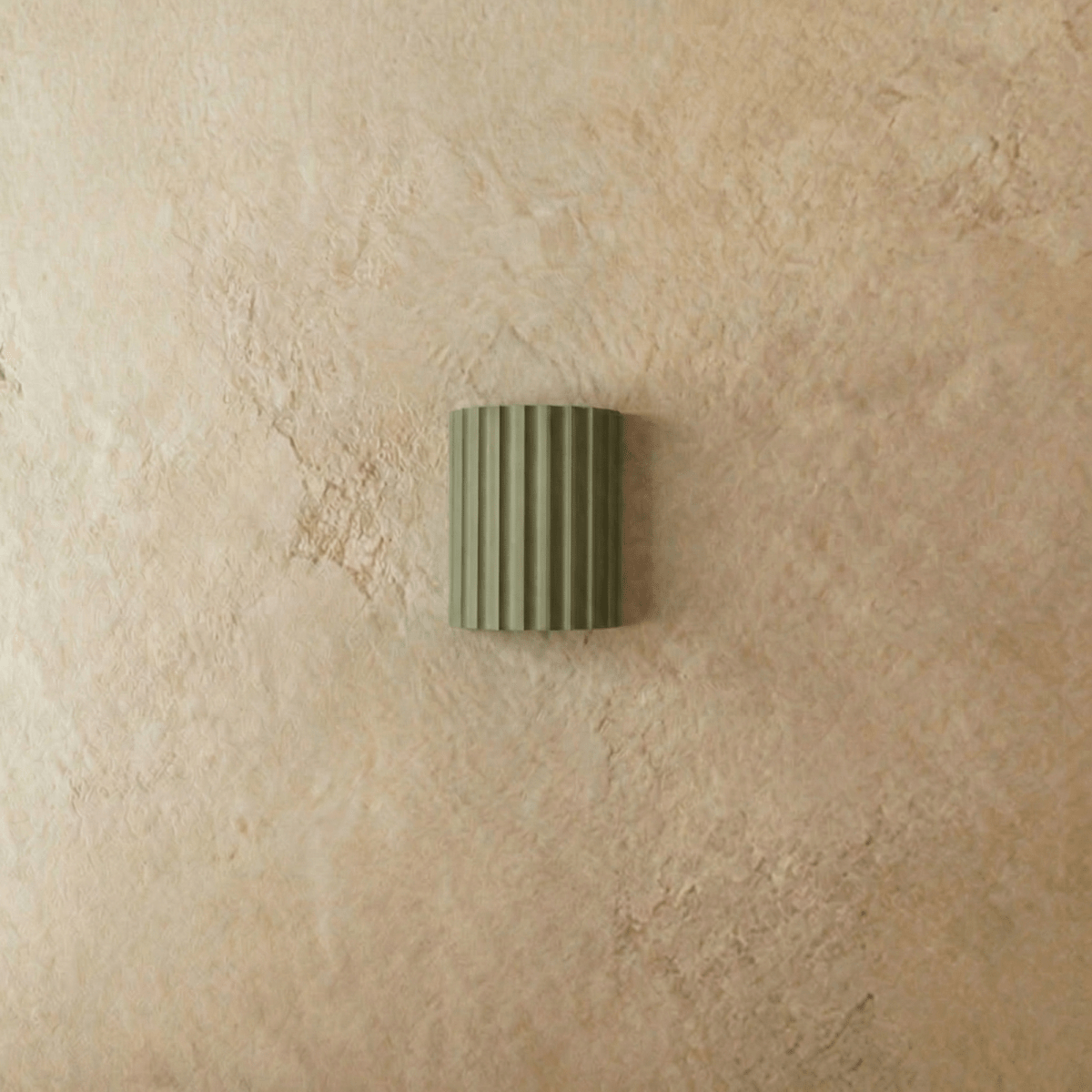 Wall Lamp Minimalist with Fluted Cylinder Shade and Up-Down Light Effect