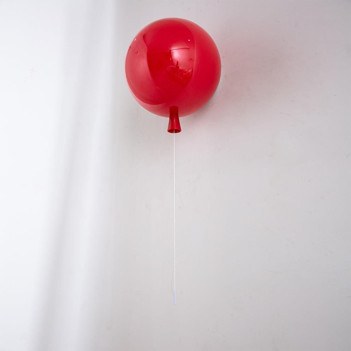 Wall Lamp Modern Balloon Shape with Pull Switch for Kids Room and Living Room