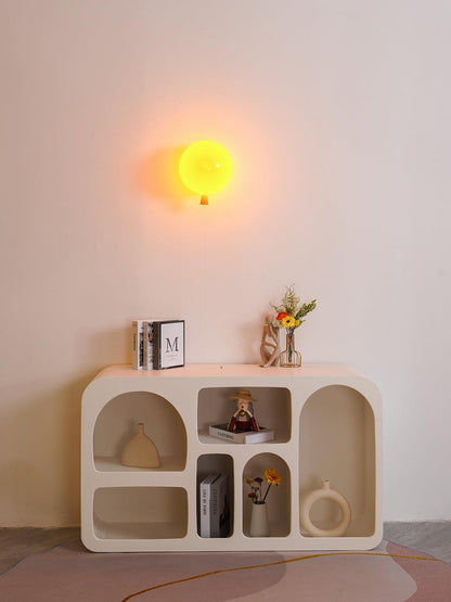Wall Lamp Modern Balloon Shape with Pull Switch for Kids Room and Living Room