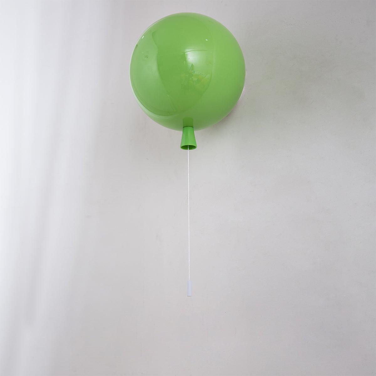 Wall Lamp Modern Balloon Shape with Pull Switch for Kids Room and Living Room