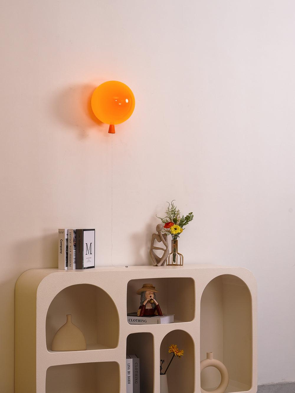 Wall Lamp Modern Balloon Shape with Pull Switch for Kids Room and Living Room