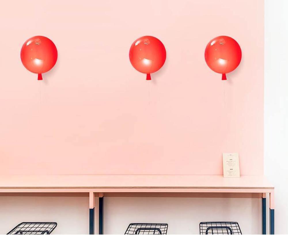 Wall Lamp Modern Balloon Shape with Pull Switch for Kids Room and Living Room