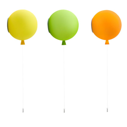 Wall Lamp Modern Balloon Shape with Pull Switch for Kids Room and Living Room