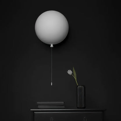 Wall Lamp Modern Balloon Shape with Pull Switch for Kids Room and Living Room
