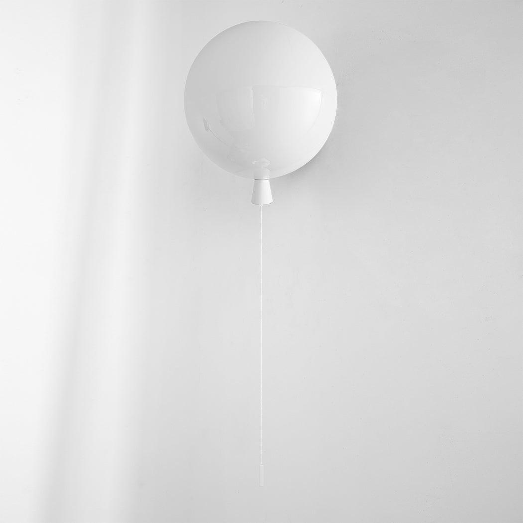Wall Lamp Modern Balloon Shape with Pull Switch for Kids Room and Living Room