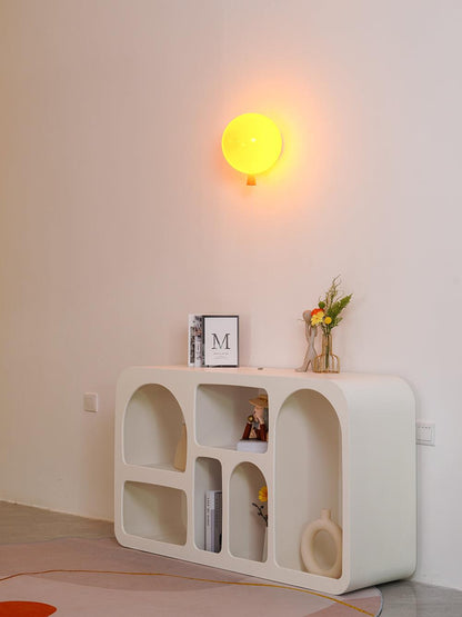Wall Lamp Modern Balloon Shape with Pull Switch for Kids Room and Living Room