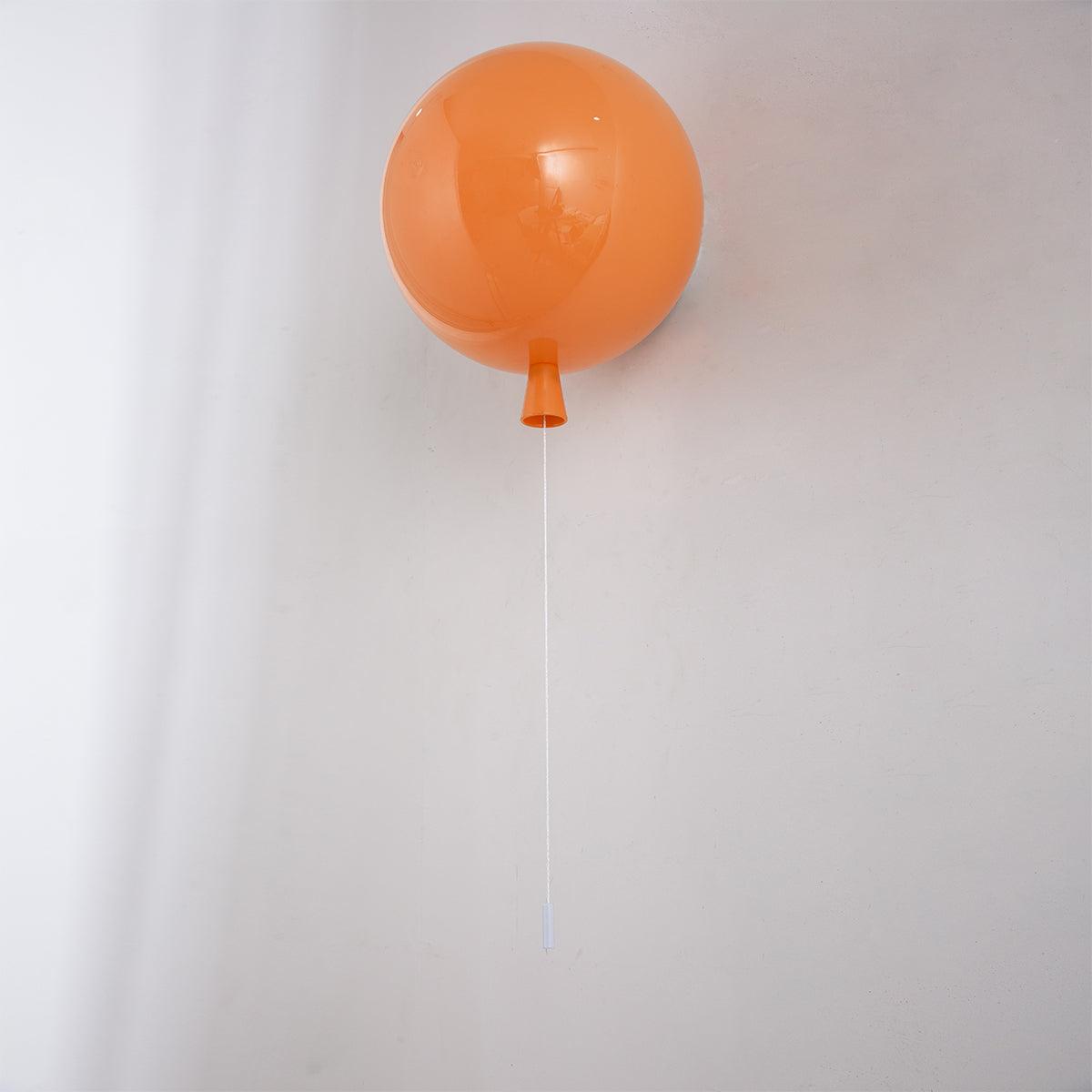Wall Lamp Modern Balloon Shape with Pull Switch for Kids Room and Living Room