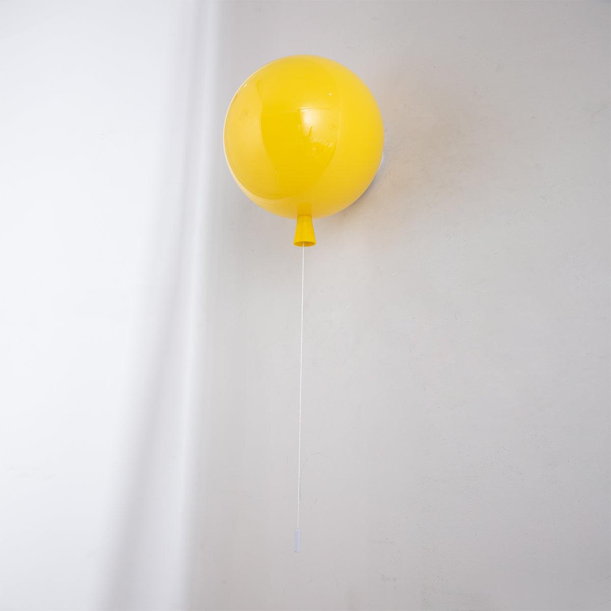 Wall Lamp Modern Balloon Shape with Pull Switch for Kids Room and Living Room