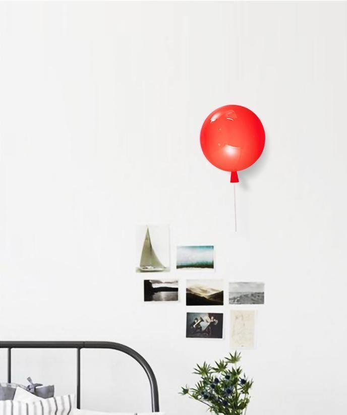 Wall Lamp Modern Balloon Shape with Pull Switch for Kids Room and Living Room