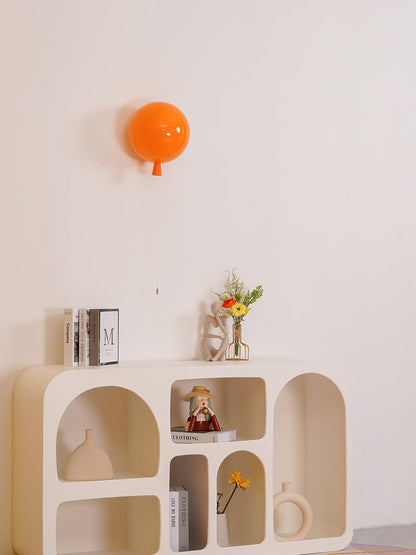 Wall Lamp Modern Balloon Shape with Pull Switch for Kids Room and Living Room